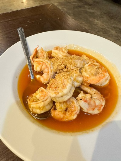 กุ้งทอดเกลือในมันกุ้ง