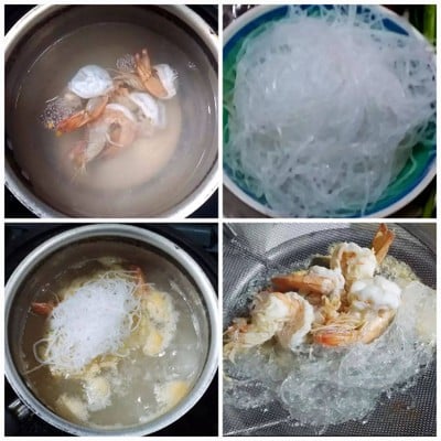 วิธีทำ ยำวุ้นเส้นกุ้งสด วิธีทำ ยำวุ้นเส้นกุ้งสด