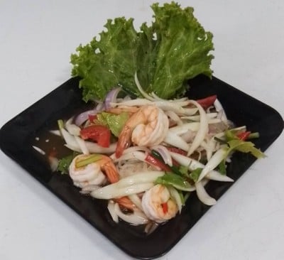วิธีทำ ยำวุ้นเส้นกุ้งสด วิธีทำ ยำวุ้นเส้นกุ้งสด