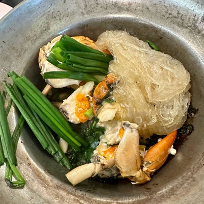 ปูไข่อบวุ้นเส้น