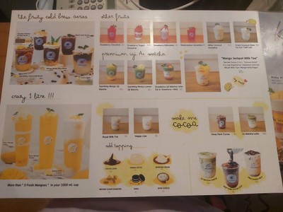 ป้ายราคาหรือสมุดเมนู