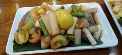 ตำไหลบัวกุ้งสด