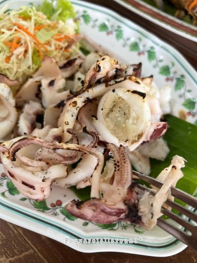ปลาหมึกย่าง