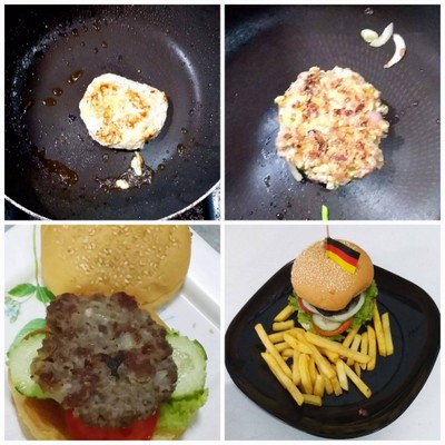วิธีทำ เบอร์เกอร์เนื้อ