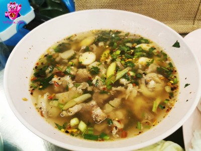 ต้มแซ่บเอ็นแก้วหมู