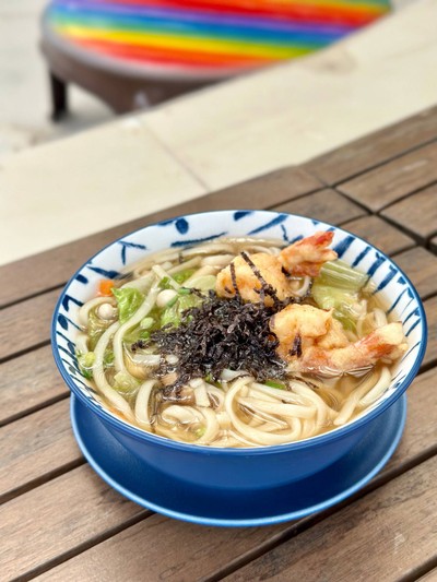 อุด้งกุ้งทอด