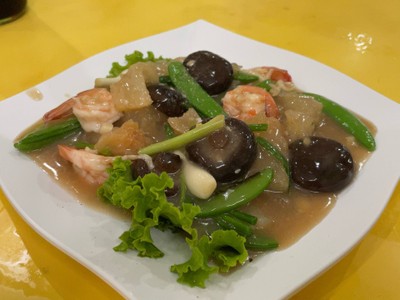 กระเพาะปลาผัด