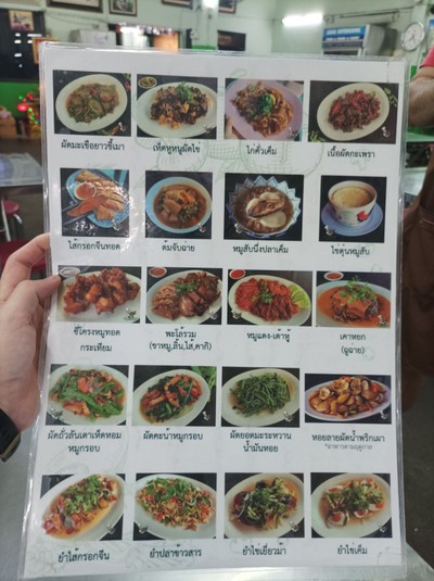 ป้ายราคาหรือสมุดเมนู