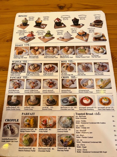 ป้ายราคาหรือสมุดเมนู