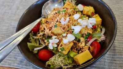 Vegan Chickpea Tofu Salad