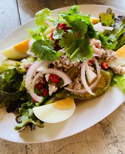 ยำมะเขือเผา