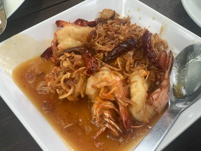 กุ้งผัดซอสมะขาม