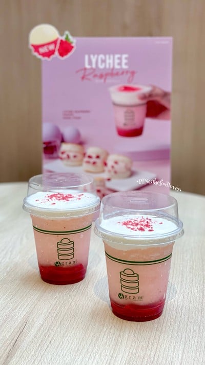 Lychee Raspberry Frappe Nama Foam