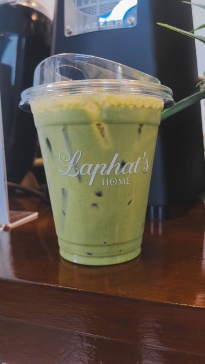 มัทฉะลาเต้เย็น