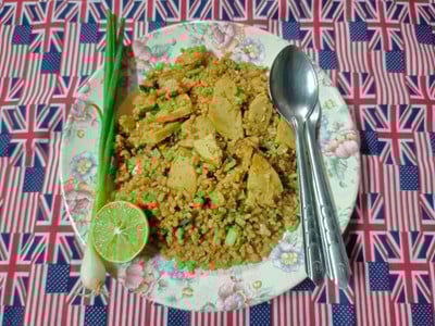 วิธีทำ ข้าวผัดหมูยอ