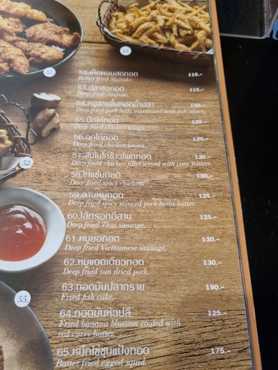 ป้ายราคาหรือสมุดเมนู