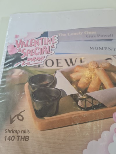 ป้ายราคาหรือสมุดเมนู