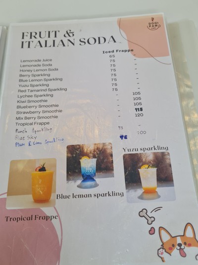 ป้ายราคาหรือสมุดเมนู