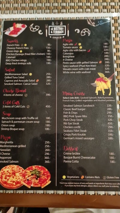 ป้ายราคาหรือสมุดเมนู