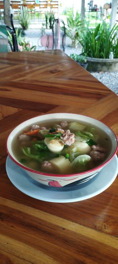 แกงจืดเต้าหู้หมูสับ