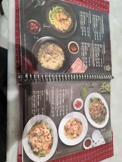 ป้ายราคาหรือสมุดเมนู