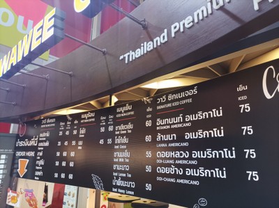 ป้ายราคาหรือสมุดเมนู