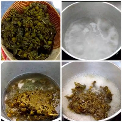 วิธีทำ แกงขี้เหล็กใส่ไก่สับ
