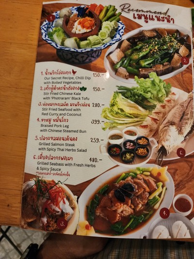 ป้ายราคาหรือสมุดเมนู