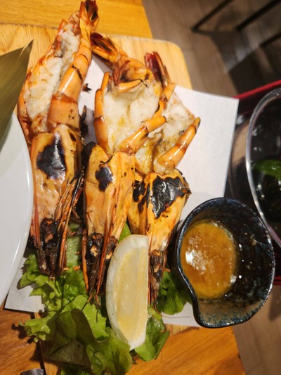 กุ้งลายเสือ Lemon Butter