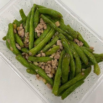 G3 ถั่วแขกผัดแห้ง 干煸四季豆