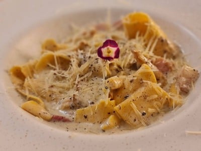 Truffle cream guanciale