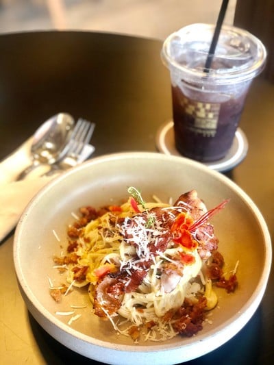 สปาเกตตีคาโบนาราเบคอน