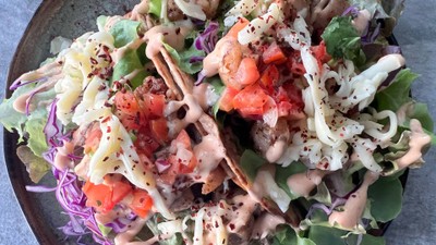 ทาโก้ไก่ย่าง ซอสศรีราชามาโย