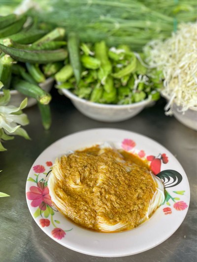 🍝 ขนมจีนน้ำยาป่า. (ราคา 30 บาท)