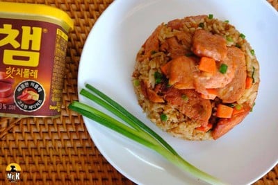 ข้าวผัดสแปม แฮมเกาหลี 