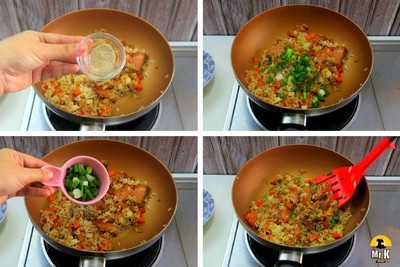 วิธีทำ ข้าวผัดสแปม แฮมเกาหลี 