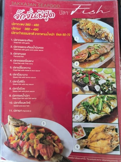 ป้ายราคาหรือสมุดเมนู