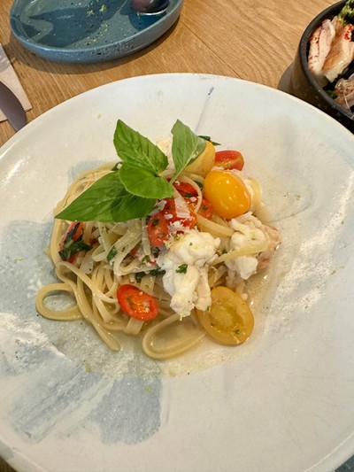 Linguine white wine & bay lobster