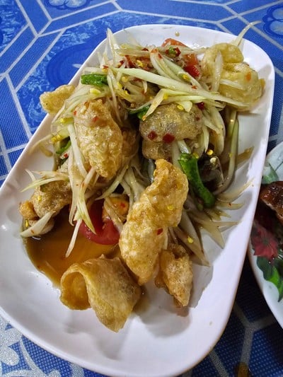 ส้มตำแคบหมูปูปลาร้า