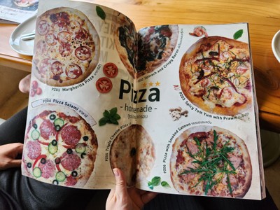 ป้ายราคาหรือสมุดเมนู