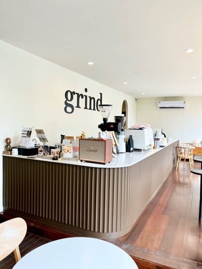เมนูของร้าน grind coffee co. -