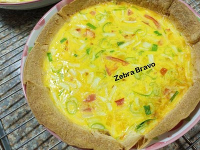 วิธีทำ Tortilla Quiche วิธีทำ Tortilla Quiche