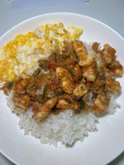 กุ้งผัดพริก