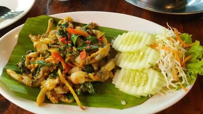 หอยหลอดผัดฉ่า