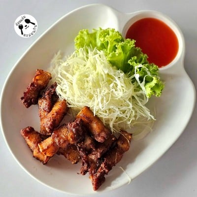 หมูสามชั้นทอดน้ำปลา