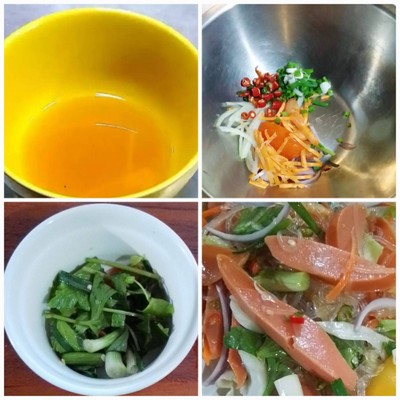 วิธีทำ ยำใส้กรอกวุ้นเส้น วิธีทำ ยำใส้กรอกวุ้นเส้น