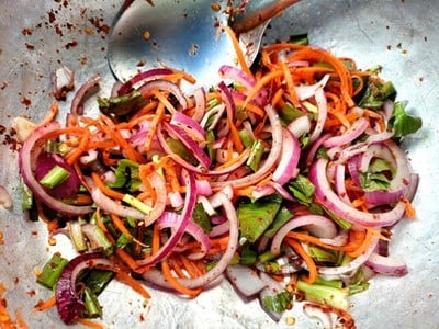 วิธีทำ ยำไก่แซ่บ #wongnaichef