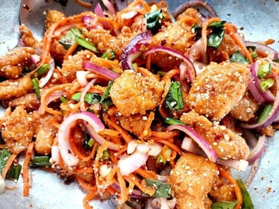 วิธีทำ ยำไก่แซ่บ #wongnaichef