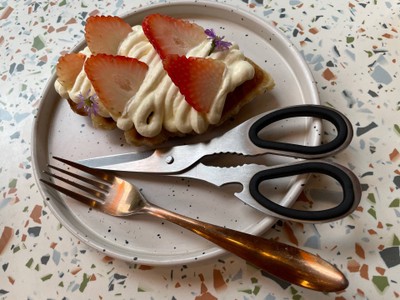 Strawberry Croffle