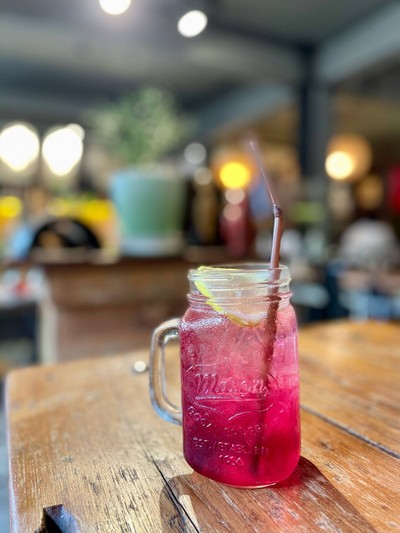 🥤 Iced Shiso Tea. (Price 49 Baht.)
